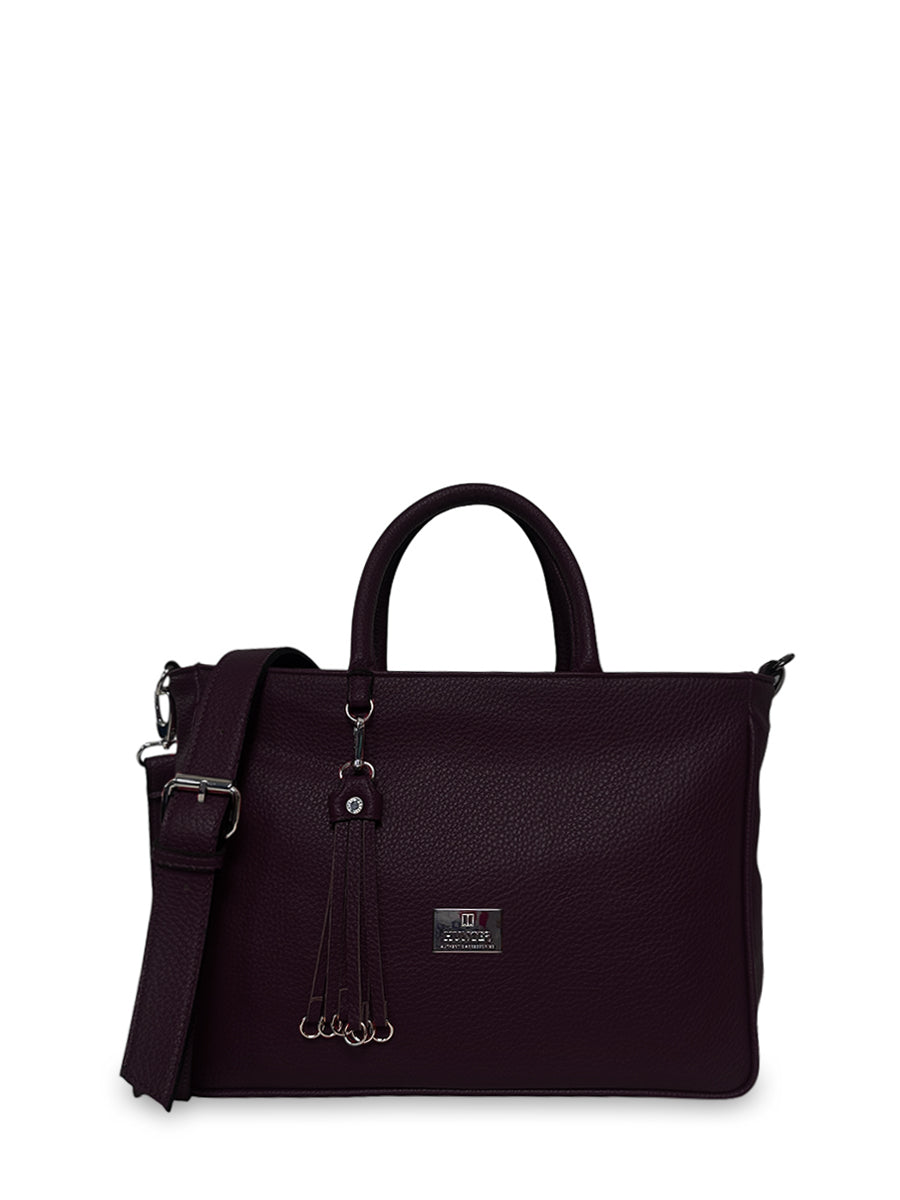 Γυναικεία τσάντα tote Anemone Μπορντώ