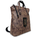 Γυναικεία τσάντα πλάτης maxi Coffee Καφέ