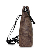 Γυναικεία τσάντα πλάτης maxi Coffee Καφέ