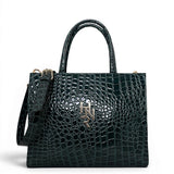 Γυναικεία Τσάντα Ώμου tote strict Croco Glos Πράσινο Hunter
