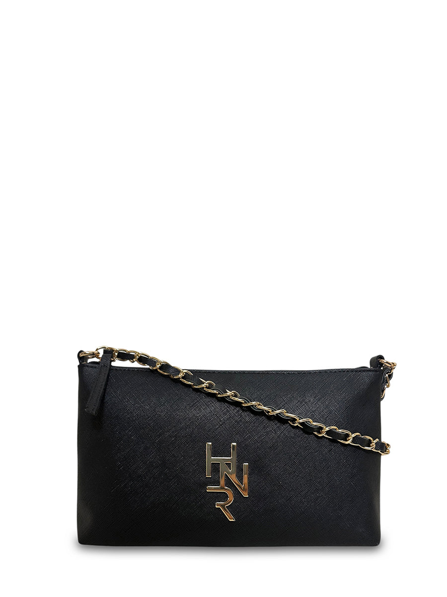 Γυναικεία τσάντα χιαστί Festive Μαύρο