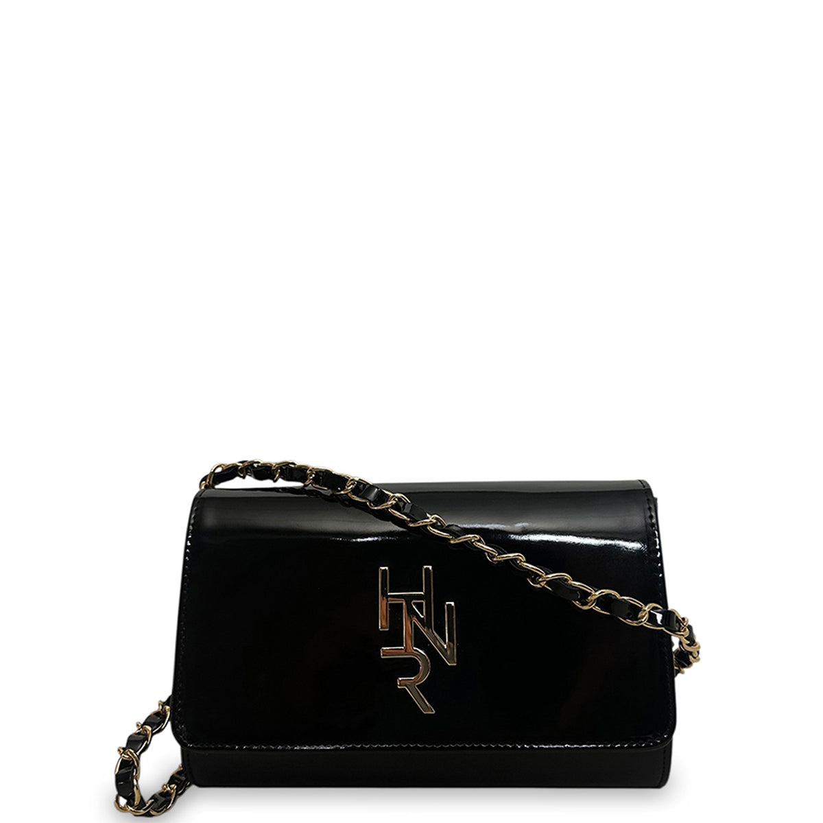 Γυναικεία τσάντα clutch Festive Μαύρο Λουστρίνι