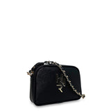 Γυναικεία τσάντα mini oval Festive Μαύρο