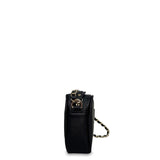 Γυναικεία τσάντα mini oval Festive Μαύρο