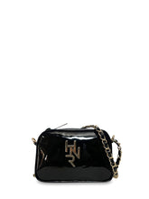 Γυναικεία τσάντα mini oval Festive Μαύρο Λουστρίνι