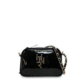 Γυναικεία τσάντα mini oval Festive Μαύρο Λουστρίνι