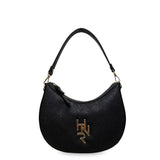 Γυναικεία τσάντα mini hobo Festive Μαύρο