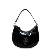 Γυναικεία τσάντα mini hobo Festive Μαύρο Λουστρίνι