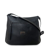 Γυναικεία τσάντα χιαστί δερμάτινη Grain Μαύρο