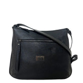 Γυναικεία τσάντα χιαστί δερμάτινη Grain Μαύρο