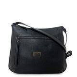 Γυναικεία τσάντα χιαστί δερμάτινη Grain Μαύρο