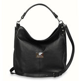 Γυναικεία τσάντα ώμου hobo δερμάτινη Grain Μαύρο