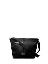 Γυναικεία τσάντα χιαστί δερμάτινη Grain Μαύρο