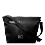 Γυναικεία τσάντα χιαστί δερμάτινη Grain Μαύρο