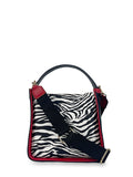 Γυναικεία τσάντα tote Jungle Ζέβρα Λευκό