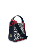 Γυναικεία τσάντα tote Jungle Ζέβρα Λευκό