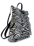 Γυναικεία τσάντα πλάτης Jungle Ζέβρα Λευκό