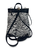 Γυναικεία τσάντα πλάτης Jungle Ζέβρα Λευκό
