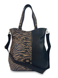 Γυναικεία τσάντα ώμου Jungle Ζέβρα Καφέ