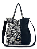 Γυναικεία τσάντα ώμου Jungle Ζέβρα Λευκό