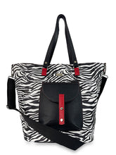 Γυναικεία τσάντα ώμου Jungle Ζέβρα Λευκό