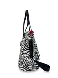 Γυναικεία τσάντα ώμου Jungle Ζέβρα Λευκό