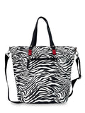 Γυναικεία τσάντα ώμου Jungle Ζέβρα Λευκό