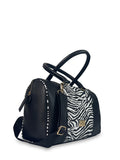 Γυναικεία τσάντα barrel Jungle Ζέβρα Λευκό