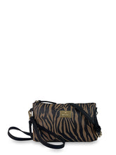 Γυναικεία τσάντα χειρός-χιαστί mini Jungle Ζέβρα Καφέ