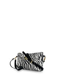 Γυναικεία τσάντα χειρός-χιαστί mini Jungle Ζέβρα Λευκό