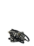 Γυναικεία τσάντα χειρός-χιαστί Leopard Λευκό