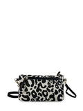 Γυναικεία τσάντα χειρός-χιαστί Leopard Λευκό