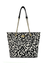 Γυναικεία τσάντα ώμου Leopard Λευκό