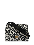 Γυναικεία τσάντα χιαστί boxy Leopard Λευκό