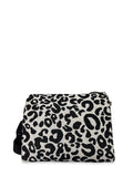 Γυναικεία τσάντα χιαστί boxy Leopard Λευκό