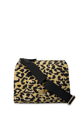 Γυναικεία τσάντα χιαστί boxy Leopard Κίτρινο