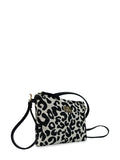 Γυναικεία τσάντα χειρός-χιαστί thin Leopard Λευκό