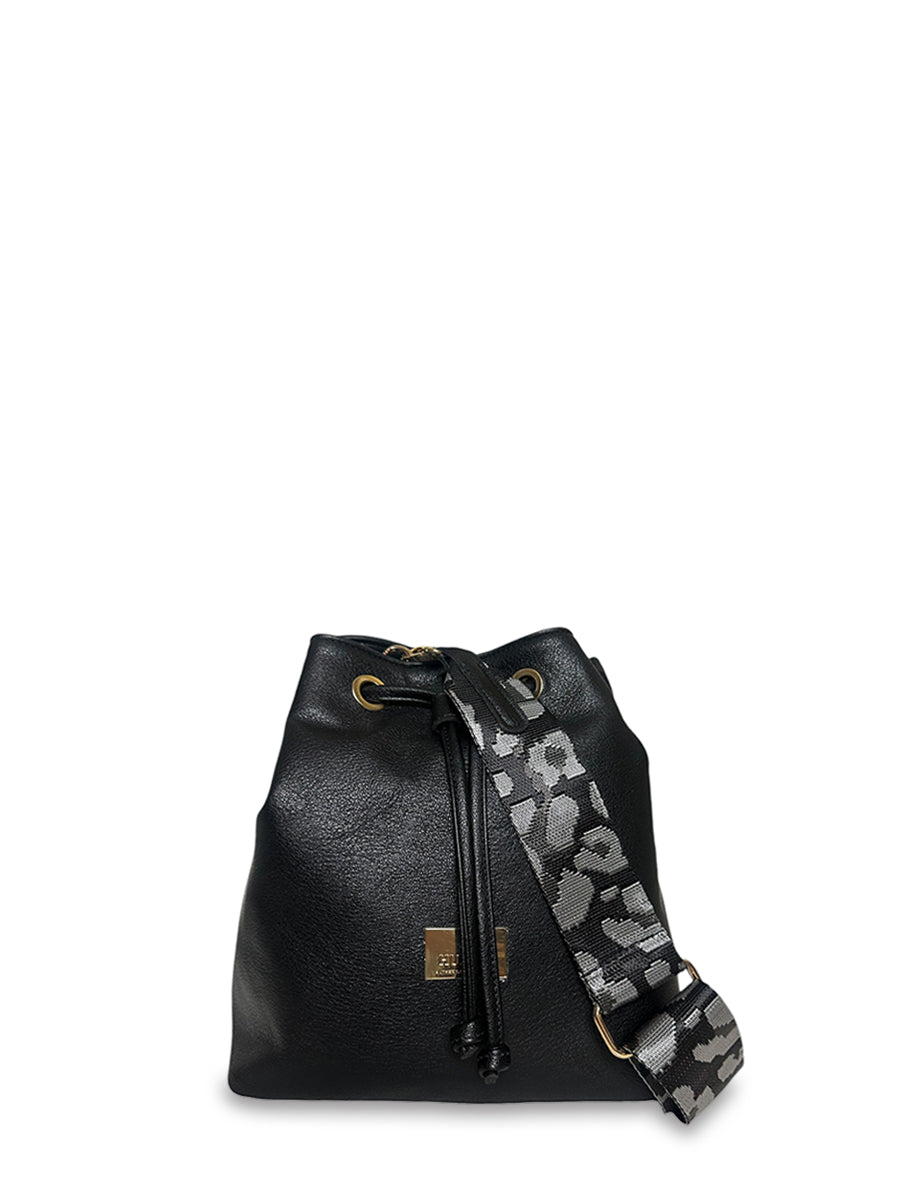 Γυναικεία τσάντα bucket Nature Μαύρο