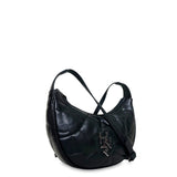 Γυναικεία τσάντα mini hobo Nefeli Μαύρο