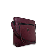 Γυναικεία τσάντα χιαστί Oriana Μπορντώ