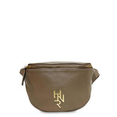 Γυναικεία τσάντα μέσης δερμάτινη Plain Πούρο