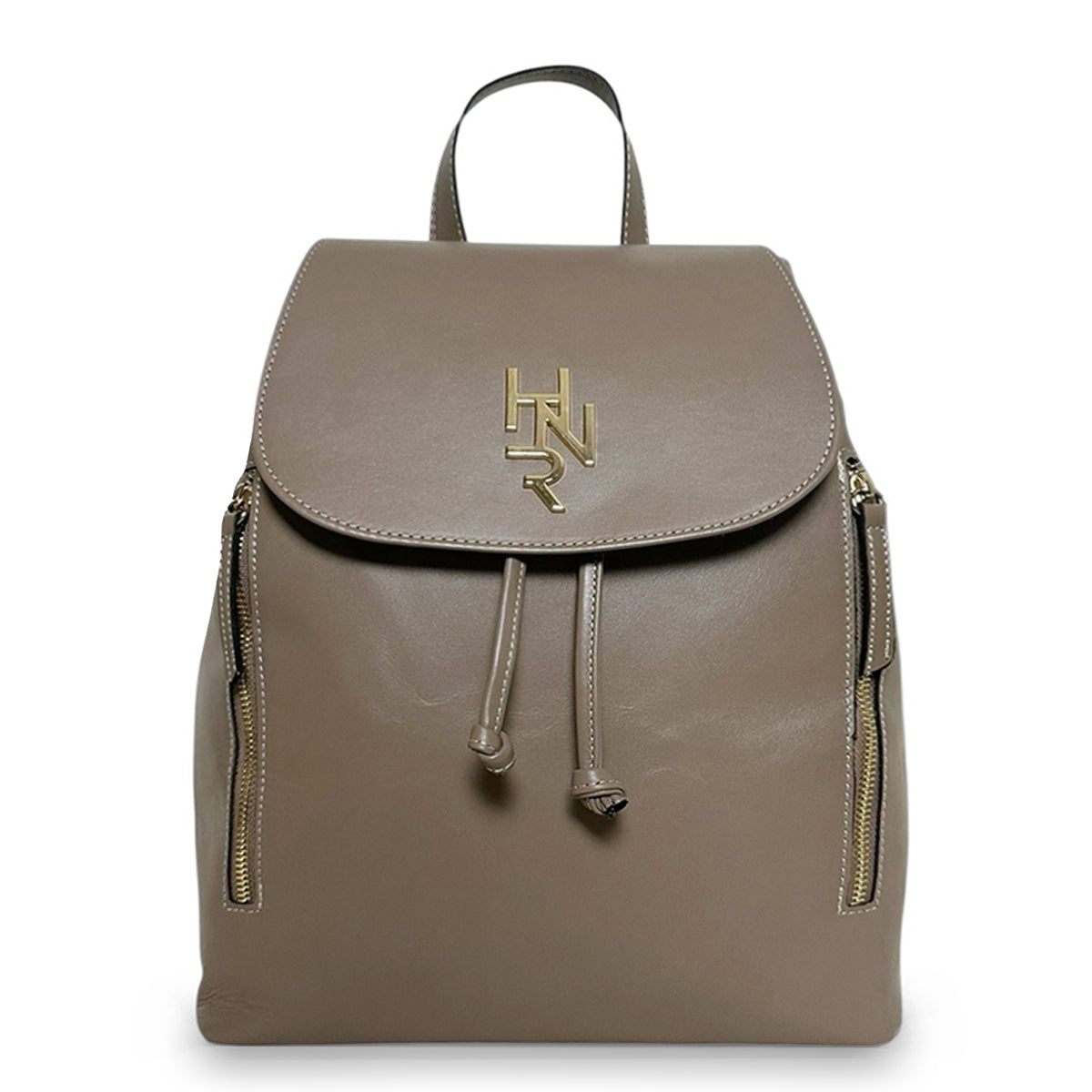 Γυναικεία τσάντα πλάτης δερμάτινη Plain Πούρο