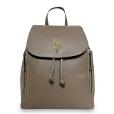 Γυναικεία τσάντα πλάτης δερμάτινη Plain Πούρο