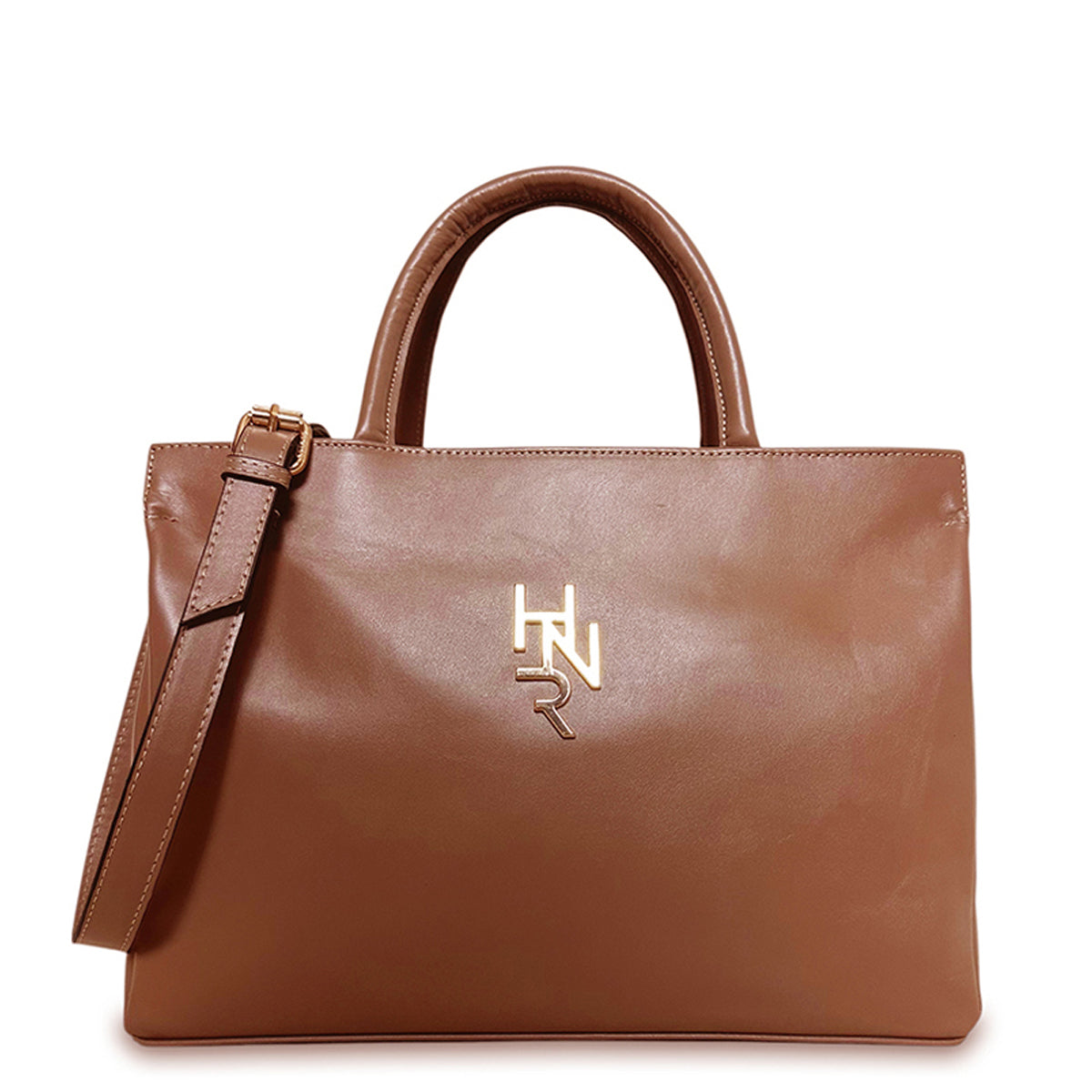 Γυναικεία τσάντα ώμου δερμάτινη top handle Plain Ταμπά