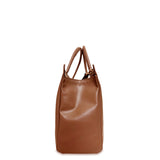 Γυναικεία τσάντα ώμου δερμάτινη top handle Plain Ταμπά