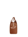 Γυναικεία τσάντα ώμου δερμάτινη top handle Plain Ταμπά