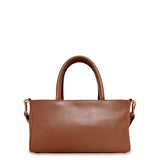 Γυναικεία τσάντα δερμάτινη mini top handle Plain Ταμπά