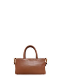 Γυναικεία τσάντα δερμάτινη mini top handle Plain Ταμπά