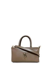 Γυναικεία τσάντα δερμάτινη mini top handle Plain Πούρο