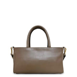 Γυναικεία τσάντα δερμάτινη mini top handle Plain Πούρο